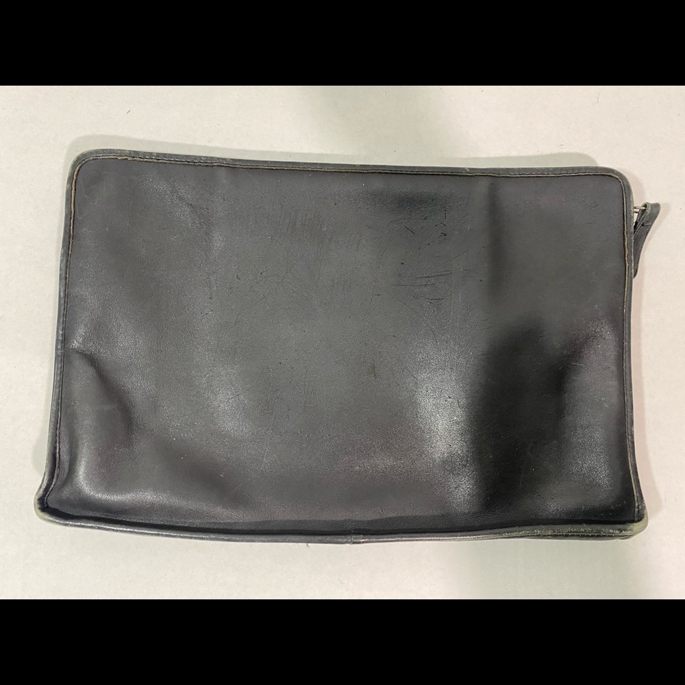 Vtg coach leather attaché bag briefcase